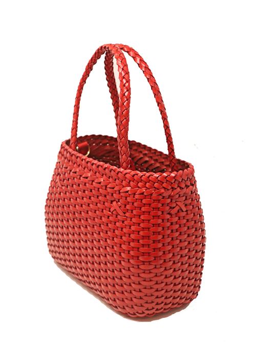 Red leather handbag Laboratorio Capri | 079NEWRED